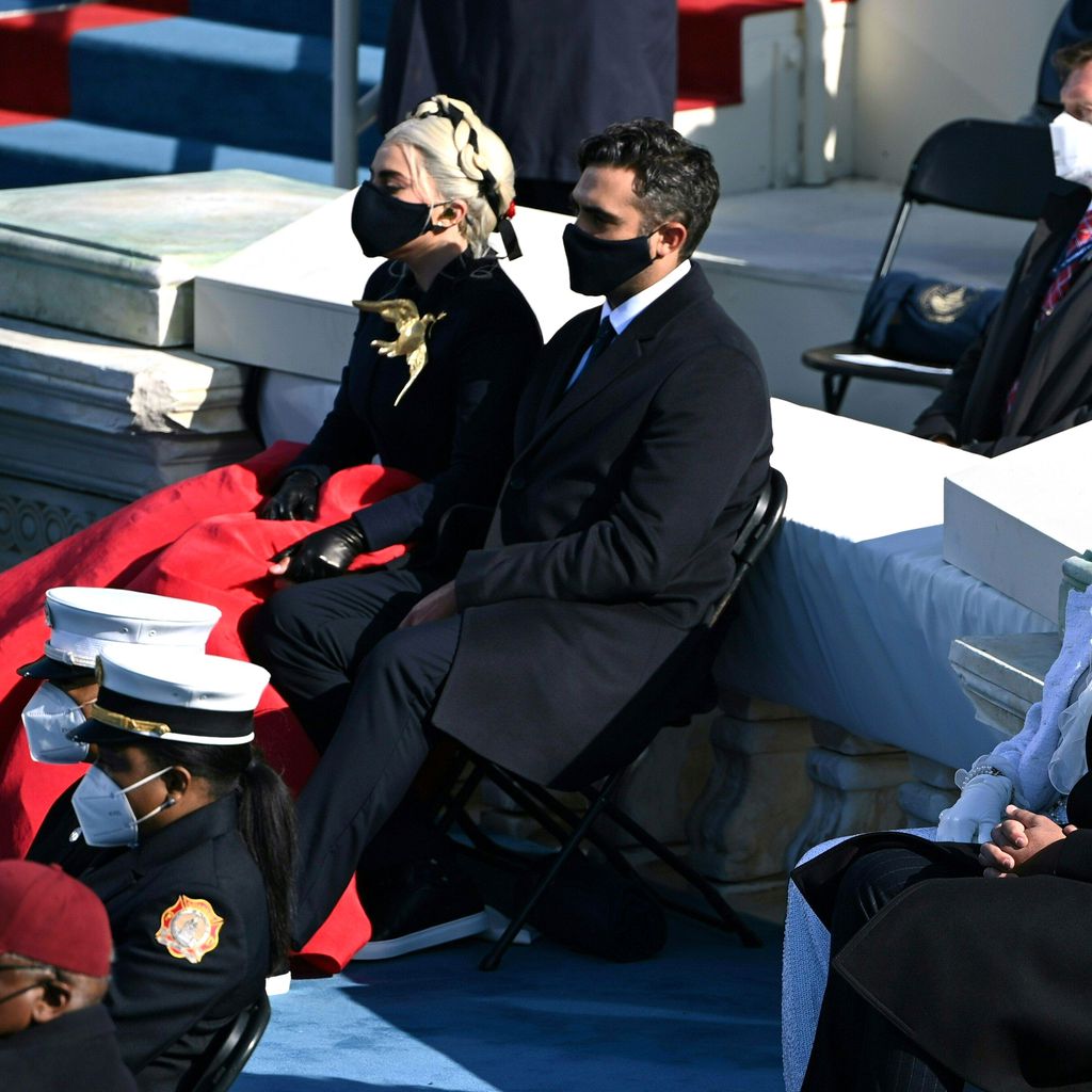 Lady Gaga und Michael Polansky bei Joe Bidens Vereidigung, Januar 2021