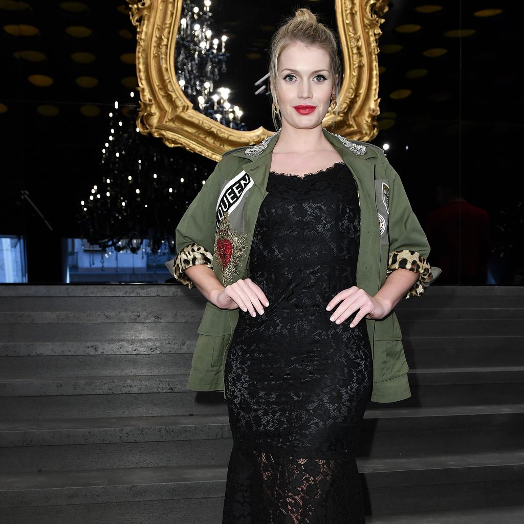 Lady Kitty Spencer bei der Dolce & Gabbana Herbst/Winter Show 2019/2020 in Mailand