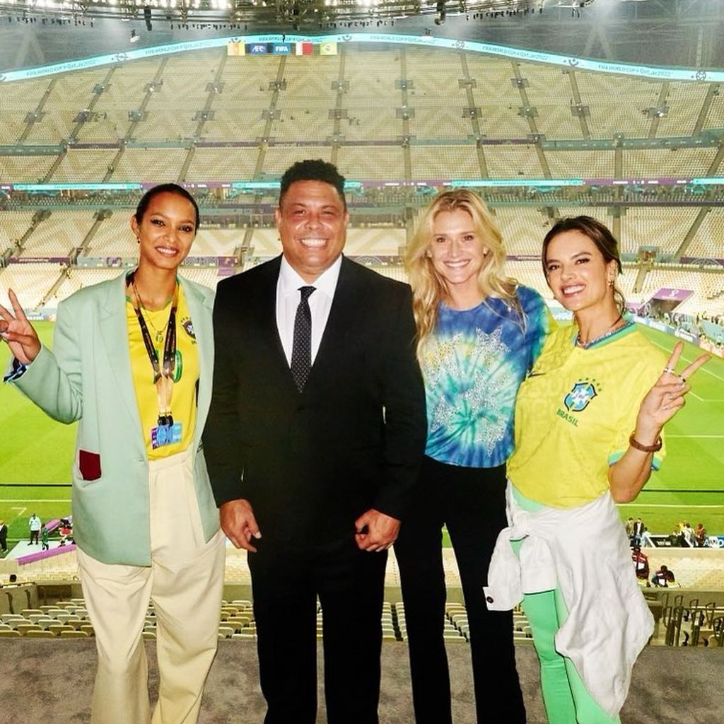 Lais Ribeiro, Ronaldo, Celina Locks und Alessandra Ambrosio, Dezember 2022