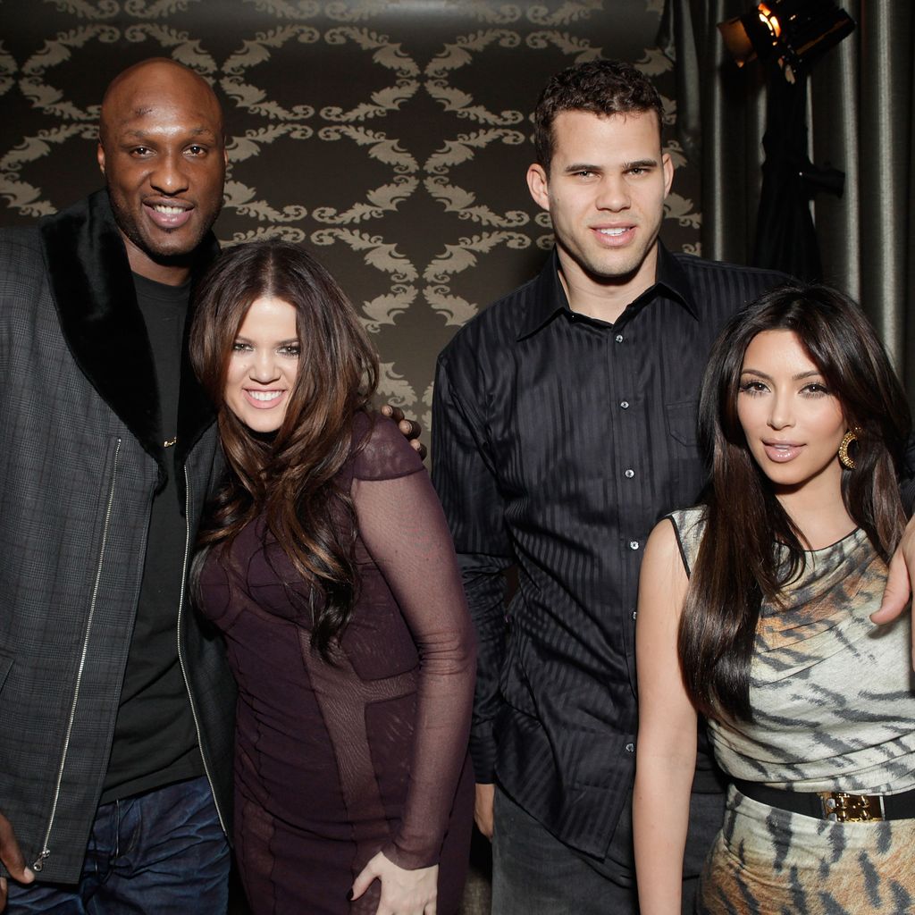 Khloe Kardashian, Kim Kardashian, Lamar Odom und Kris Humphries