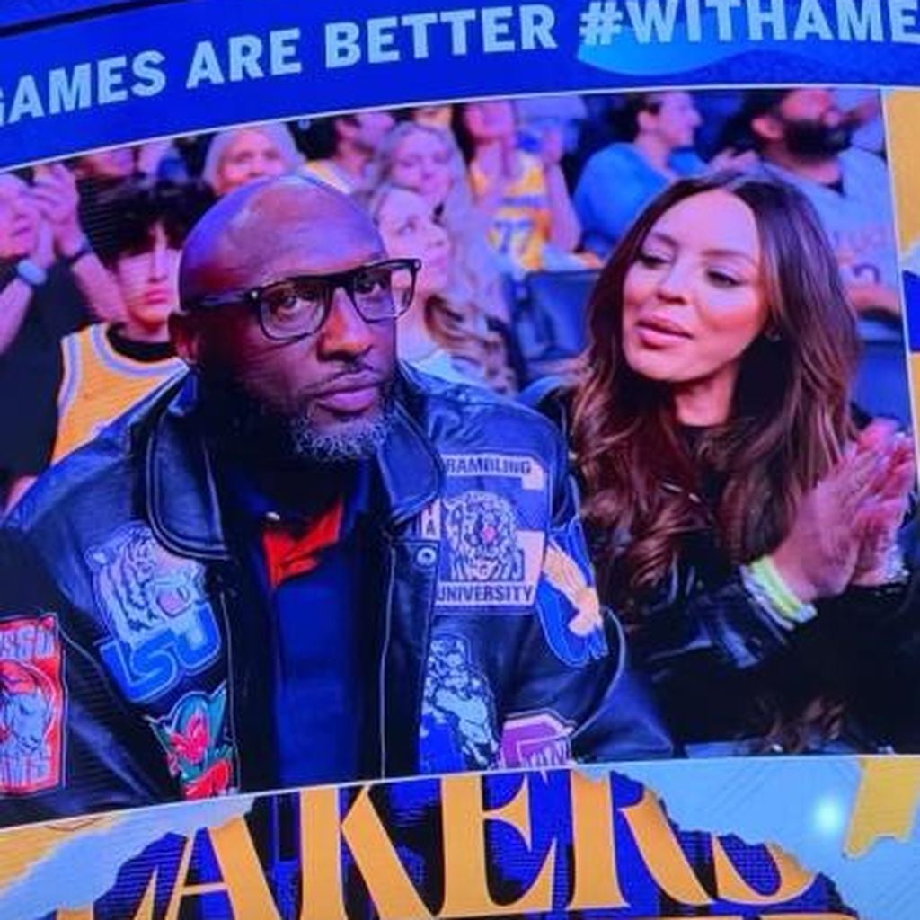 Lamar Odom und Rachel Bradley bei den Los Angeles Lakers