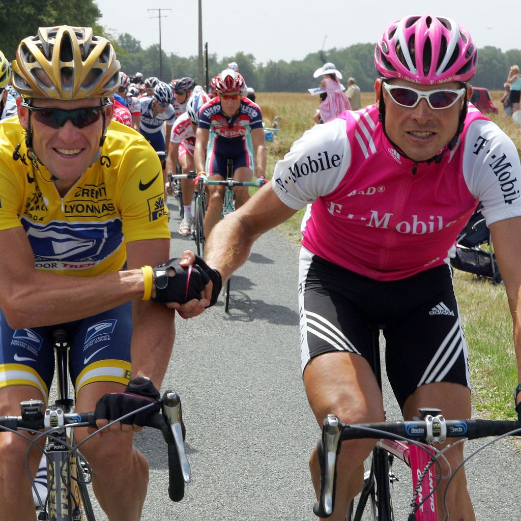Lance Armstrong und Jan Ullrich bei der Tour de France 2004