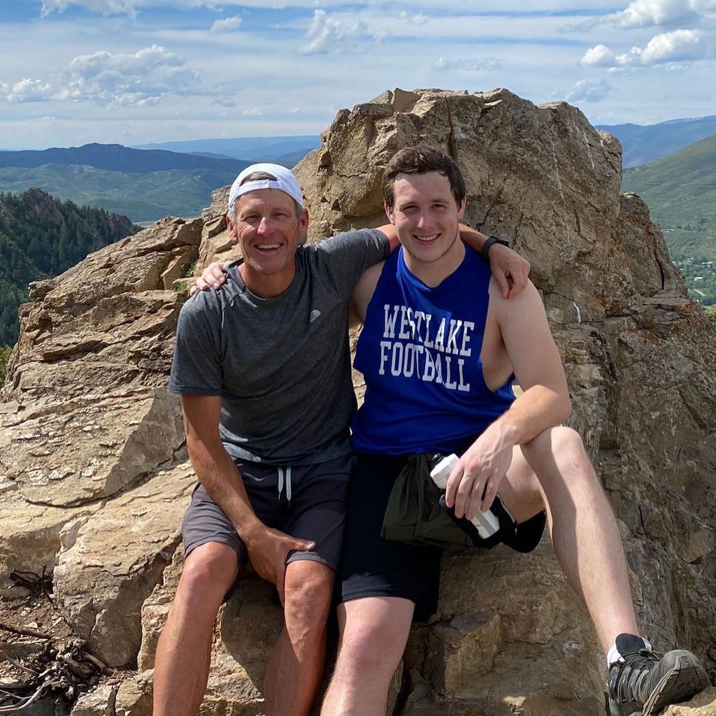 Lance Armstrong und sein Sohn Luke