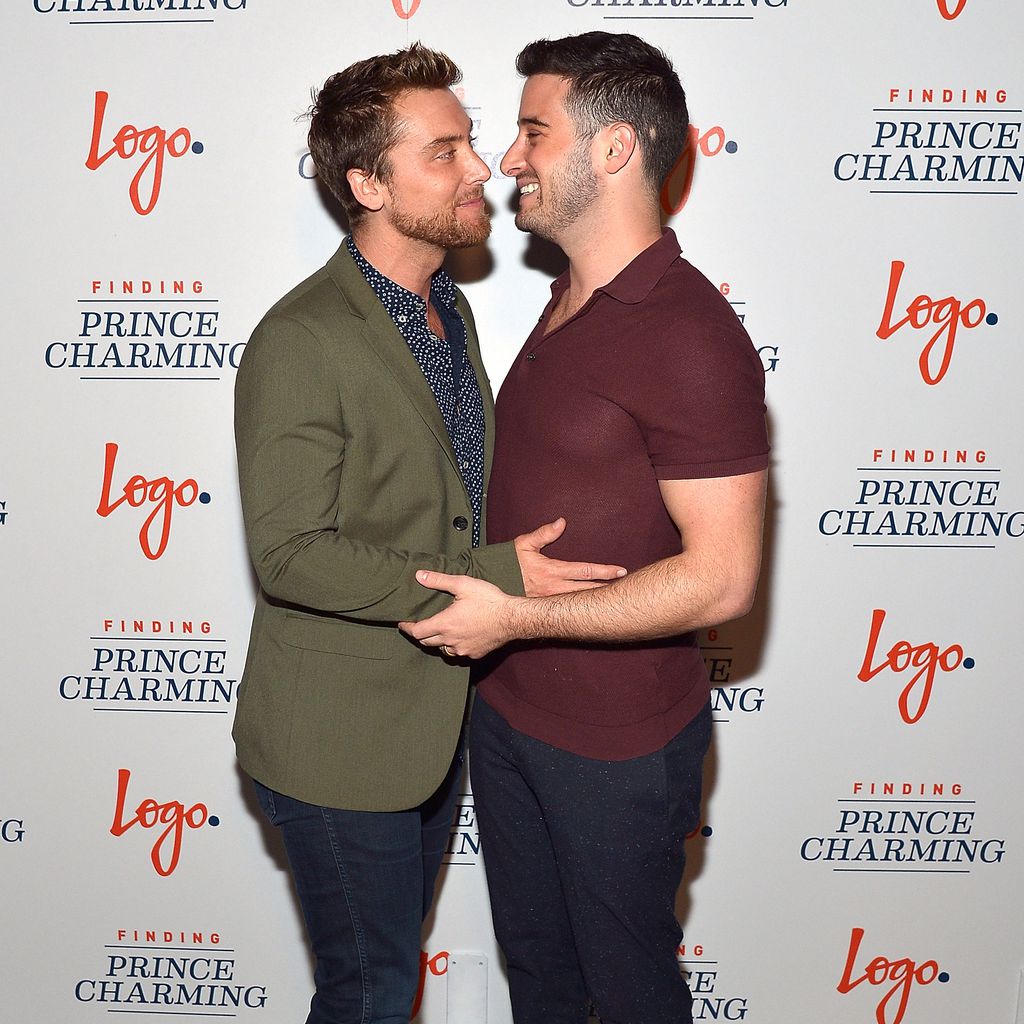 Lance Bass mit Ehemann Michael Turchin auf einem Event