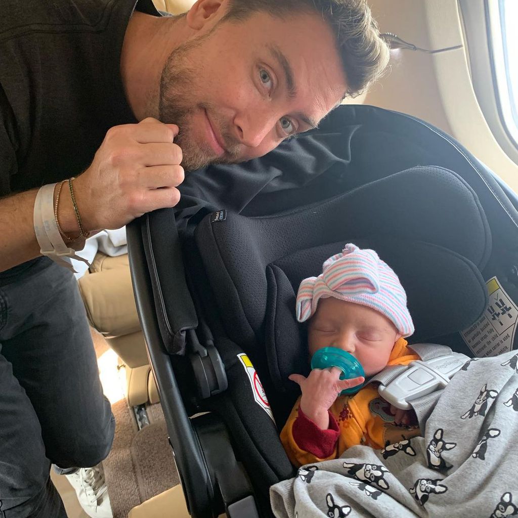 Lance Bass mit seiner Tochter Violet Betty