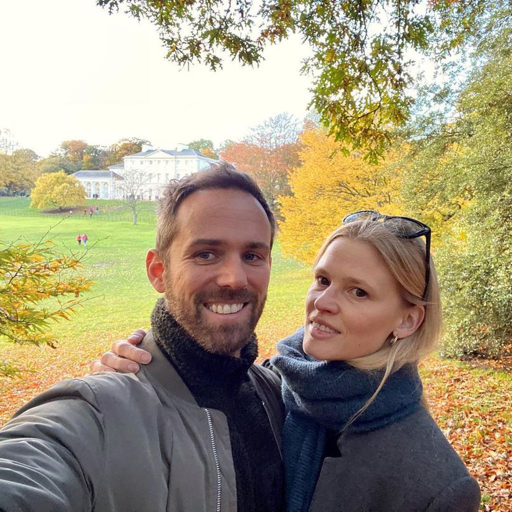 Lara Stone mit ihrem Ehemann David Grievson
