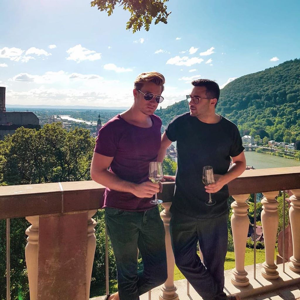 Lars Steinhöfel (rechts) und Freund Dominik