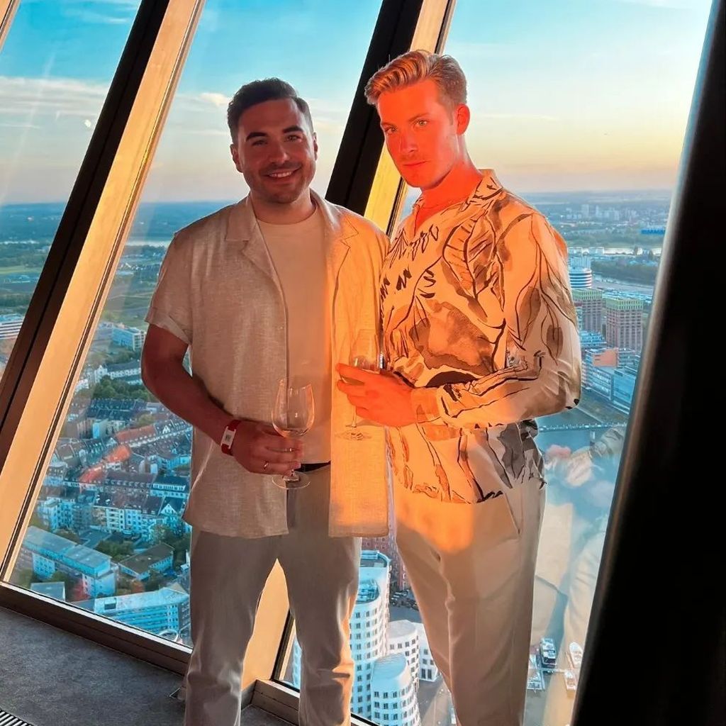 Lars Steinhöfel und Dominik Schmitt im Mai 2022 in Düsseldorf