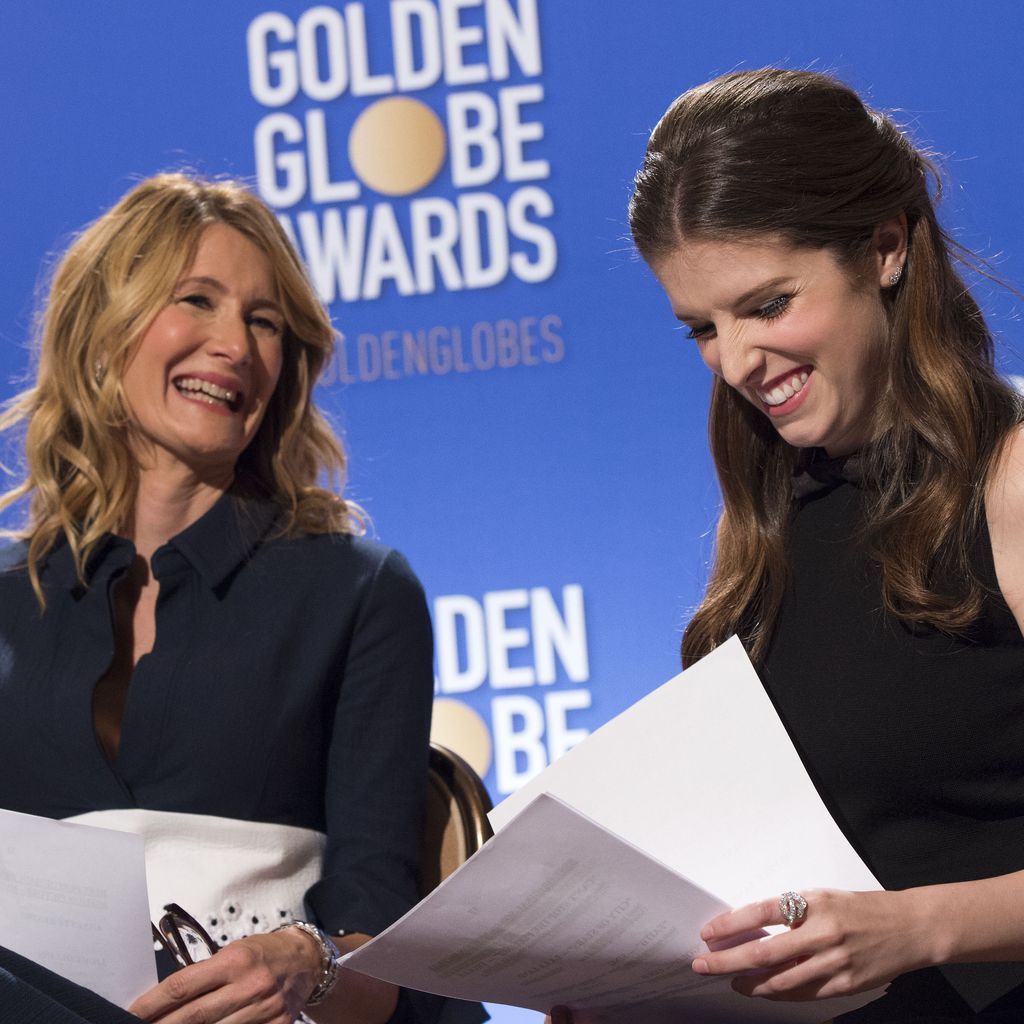 Laura Dern und Anna Kendrick bei der Bekanntgebung der "Golden Globe"-Nominierungen