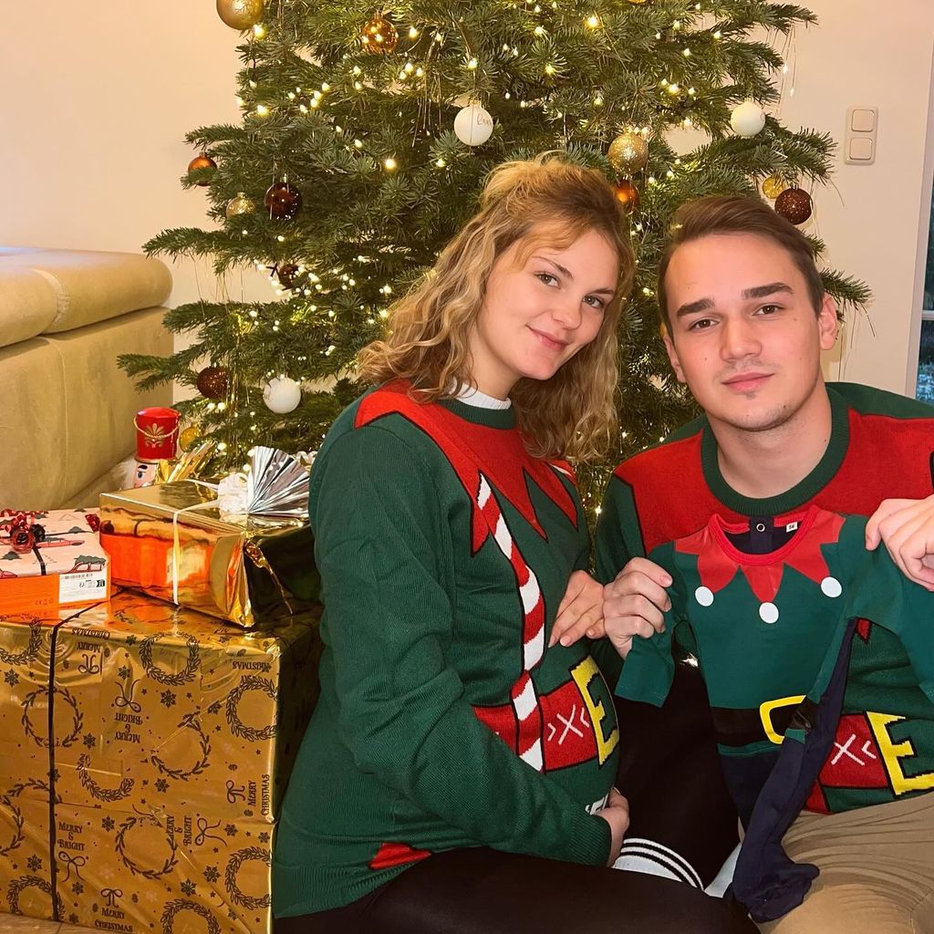 Laura Hink und Daniel Kunz an Weihnachten 2023