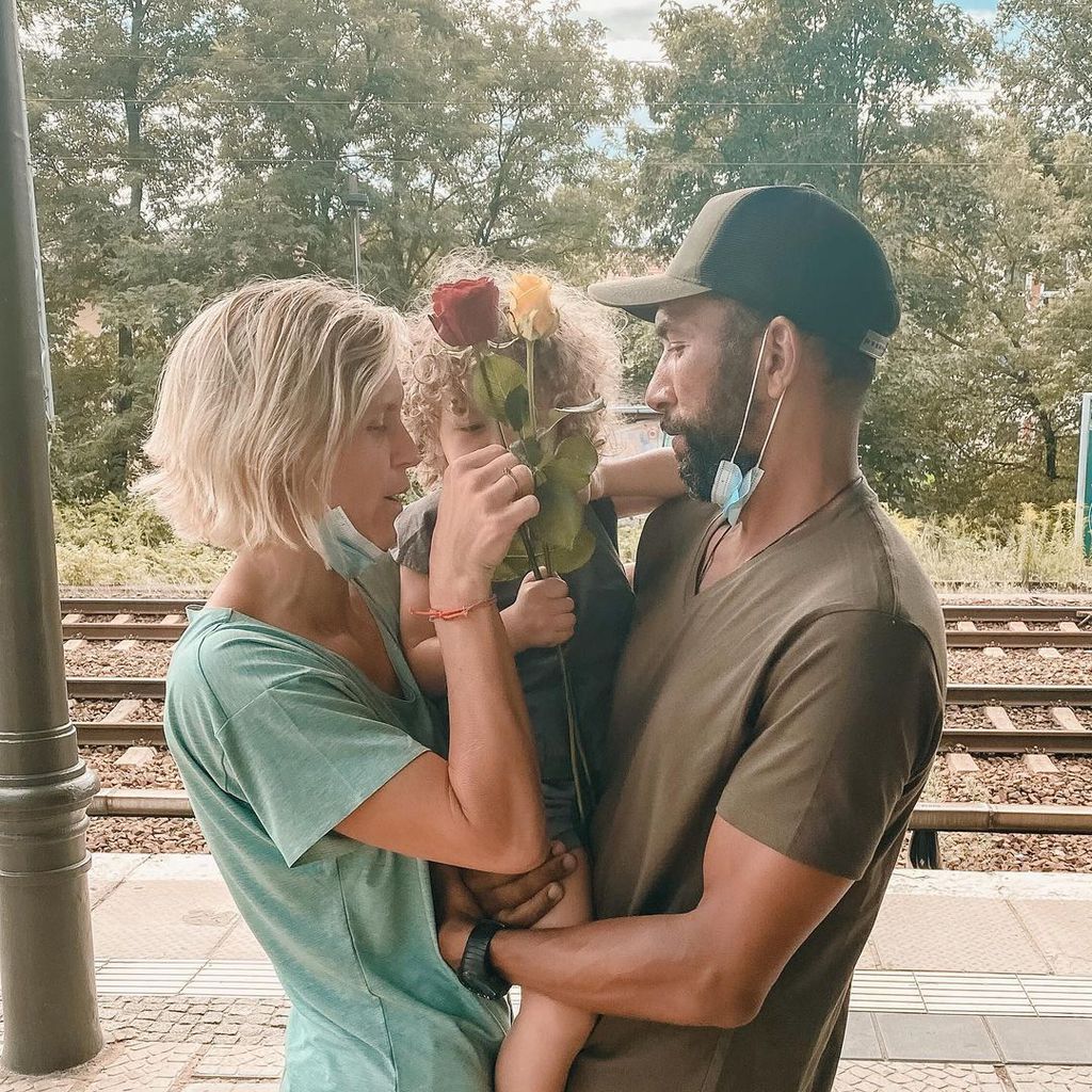 Laura Ludwig mit ihrer Familie