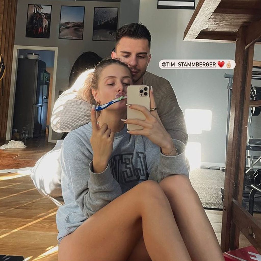 Laura Michelle und Tim Stammberger im Dezember 2021