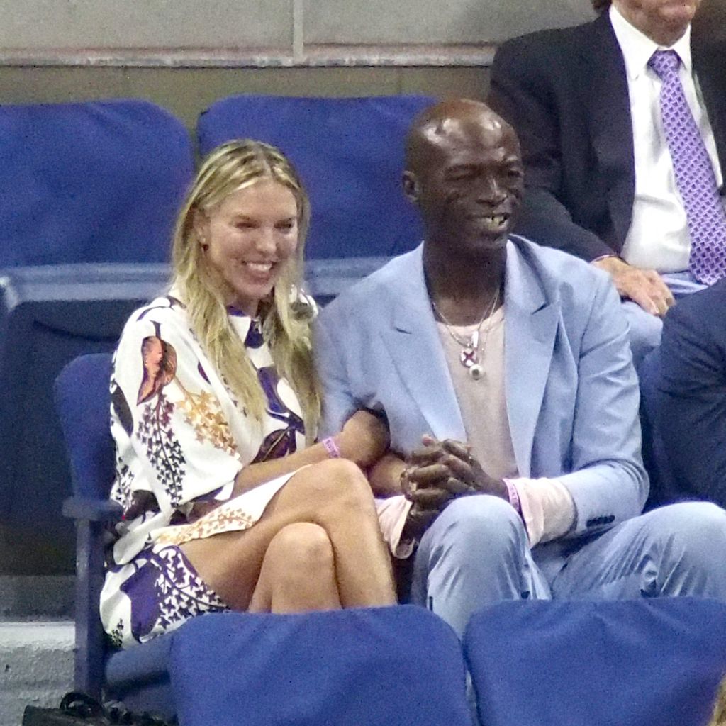 Seal (r.) und seine Partnerin Laura Strayer bei den U.S. Open 2023