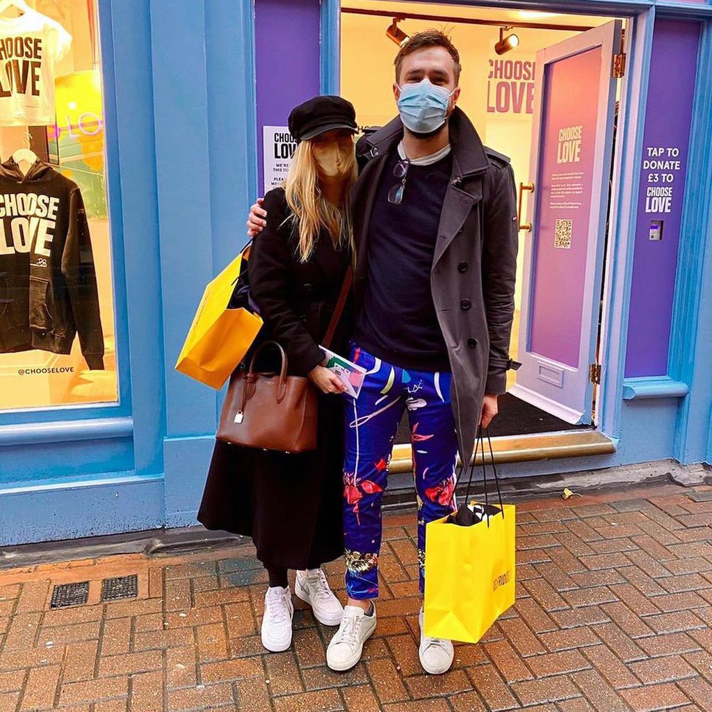 Laura Whitmore mit ihrem Mann Iain
