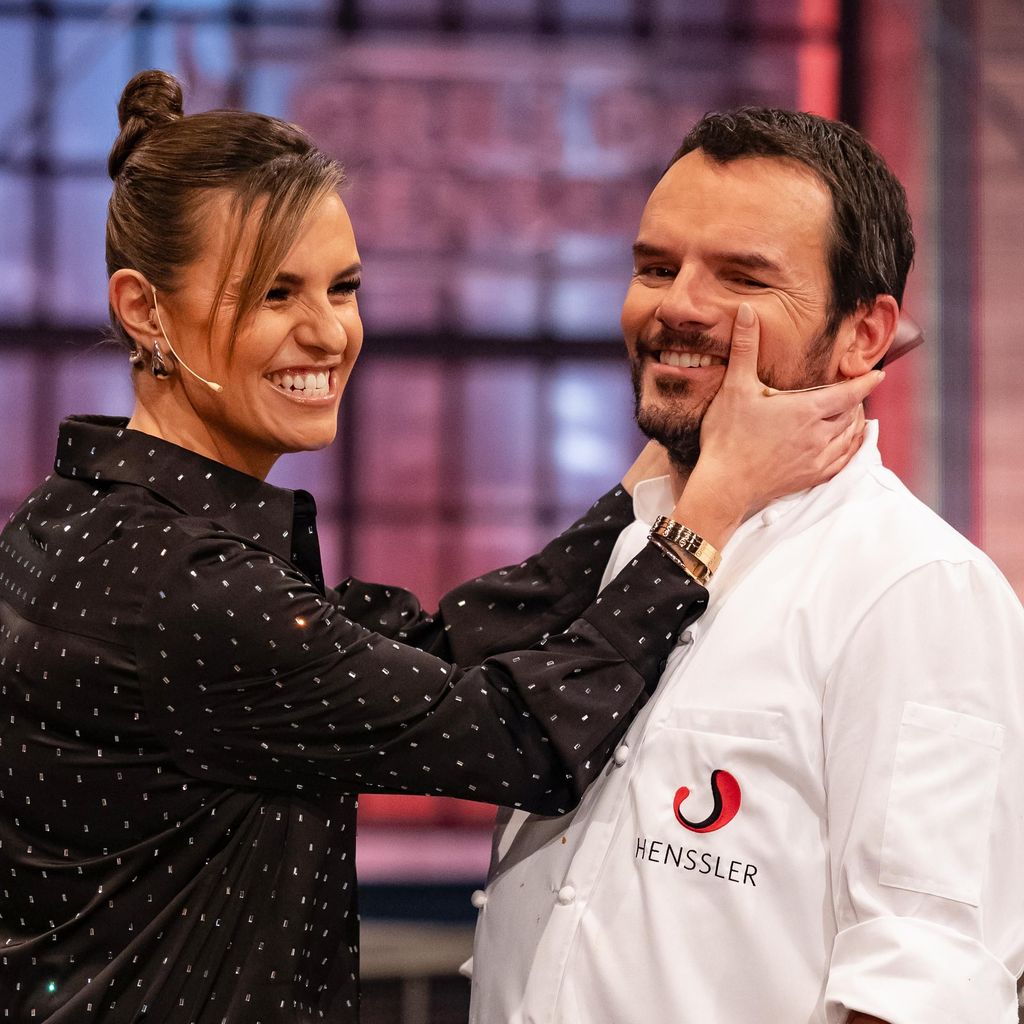 Laura Wontorra und Steffen Henssler in der Show "Grill den Henssler"