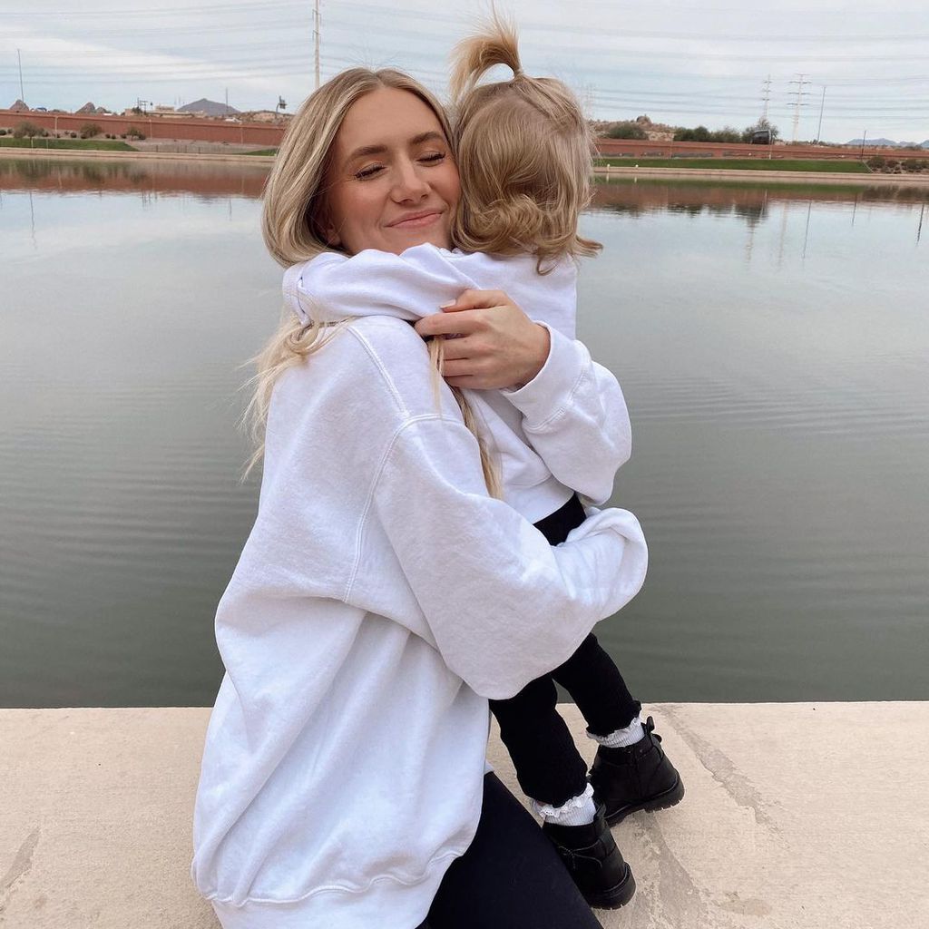 Lauren Burnham mit ihrer Tochter Alessi, 2020