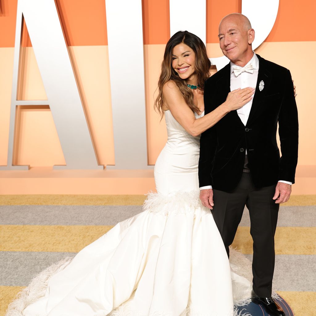 Lauren Sánchez und Jeff Bezos bei der Vanity Fair Oscar Party 2025