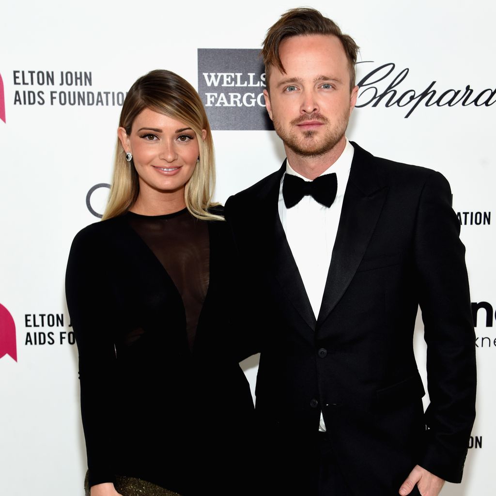 Lauren und Aaron Paul bei der Elton John AIDS Foundation Academy Awards Viewing Party