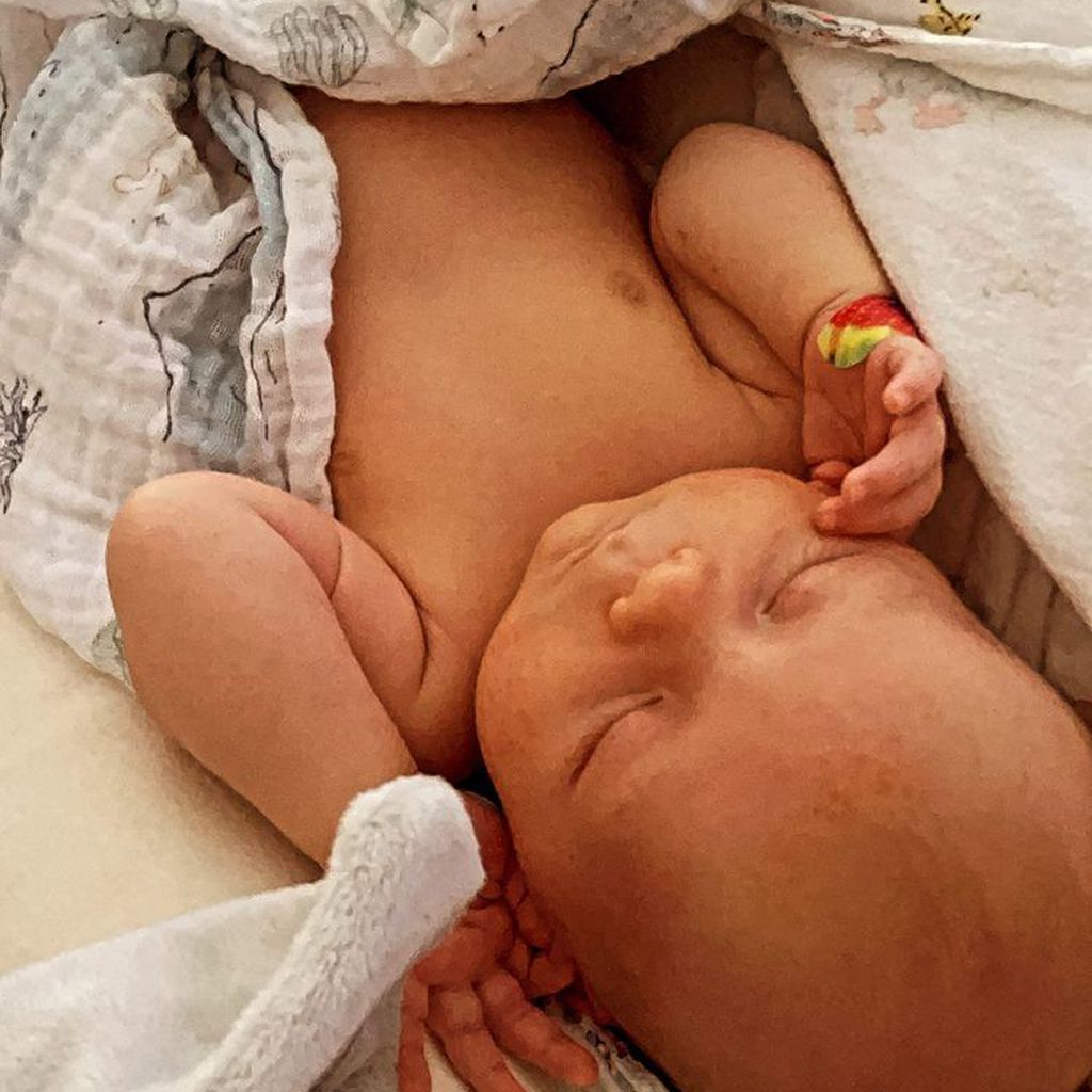 Lauren und Chris Lanes Baby Dutton nach dem Krankenhaus