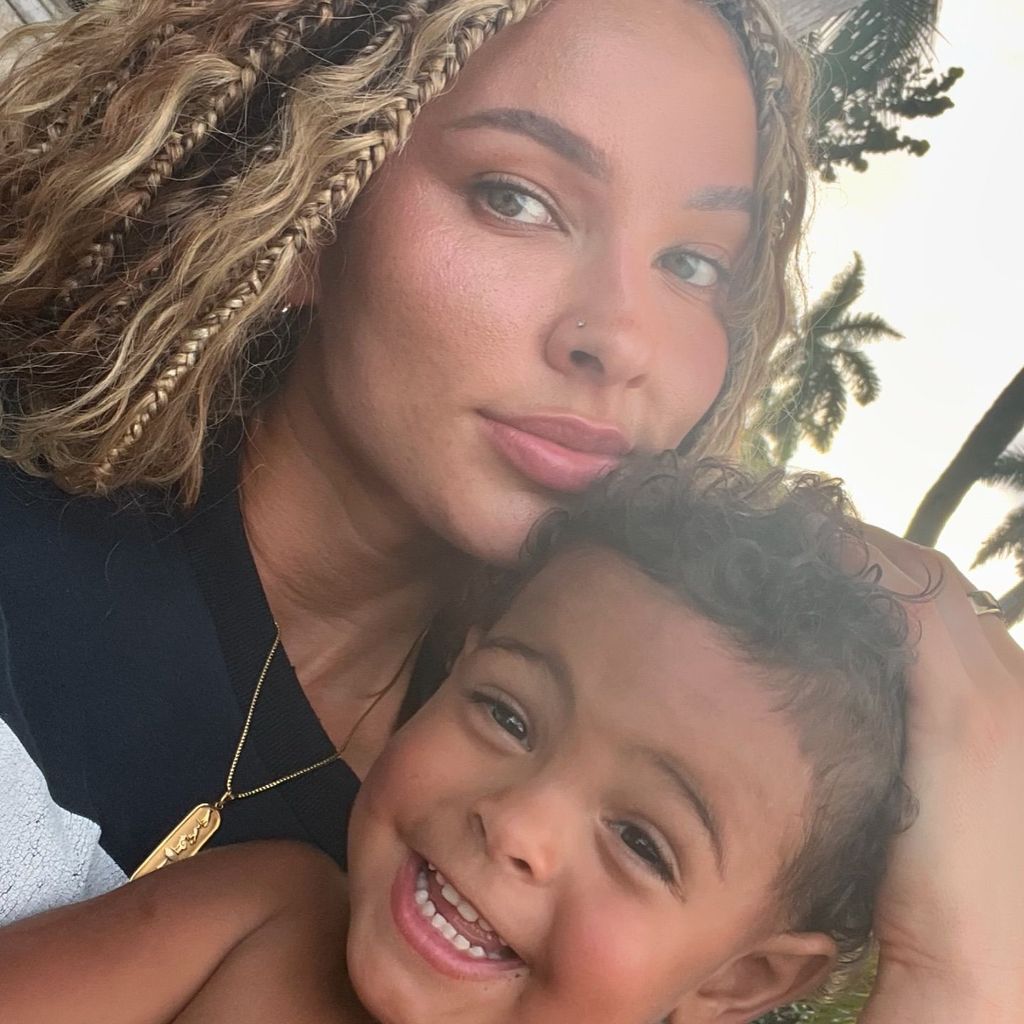 Lauren Wood und ihr Sohn Zydn im September 2024