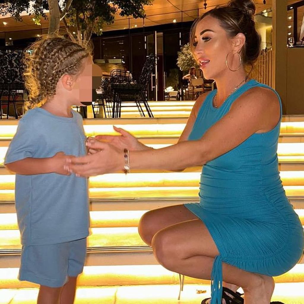 Lauryn Goodman mit ihrem Sohn Kairo, April 2023