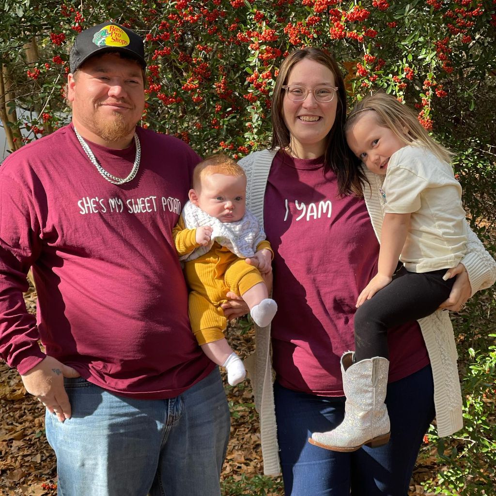 Lauryn Pumpkin mit ihrer Familie im November 2021