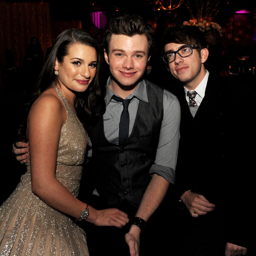 Lea Michele, Chris Colfer und Kevin McHale im Jahr 2011