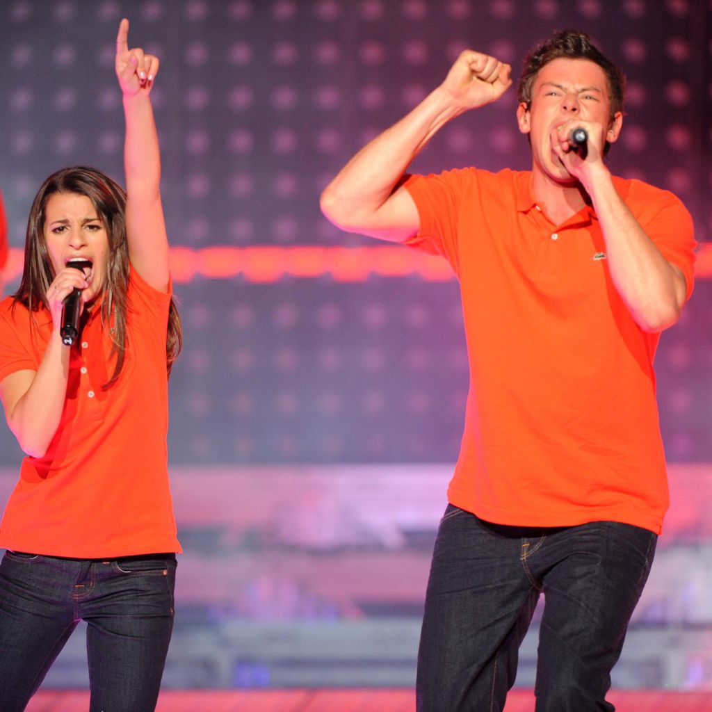 Lea Michele und Cory Monteith in "Glee"