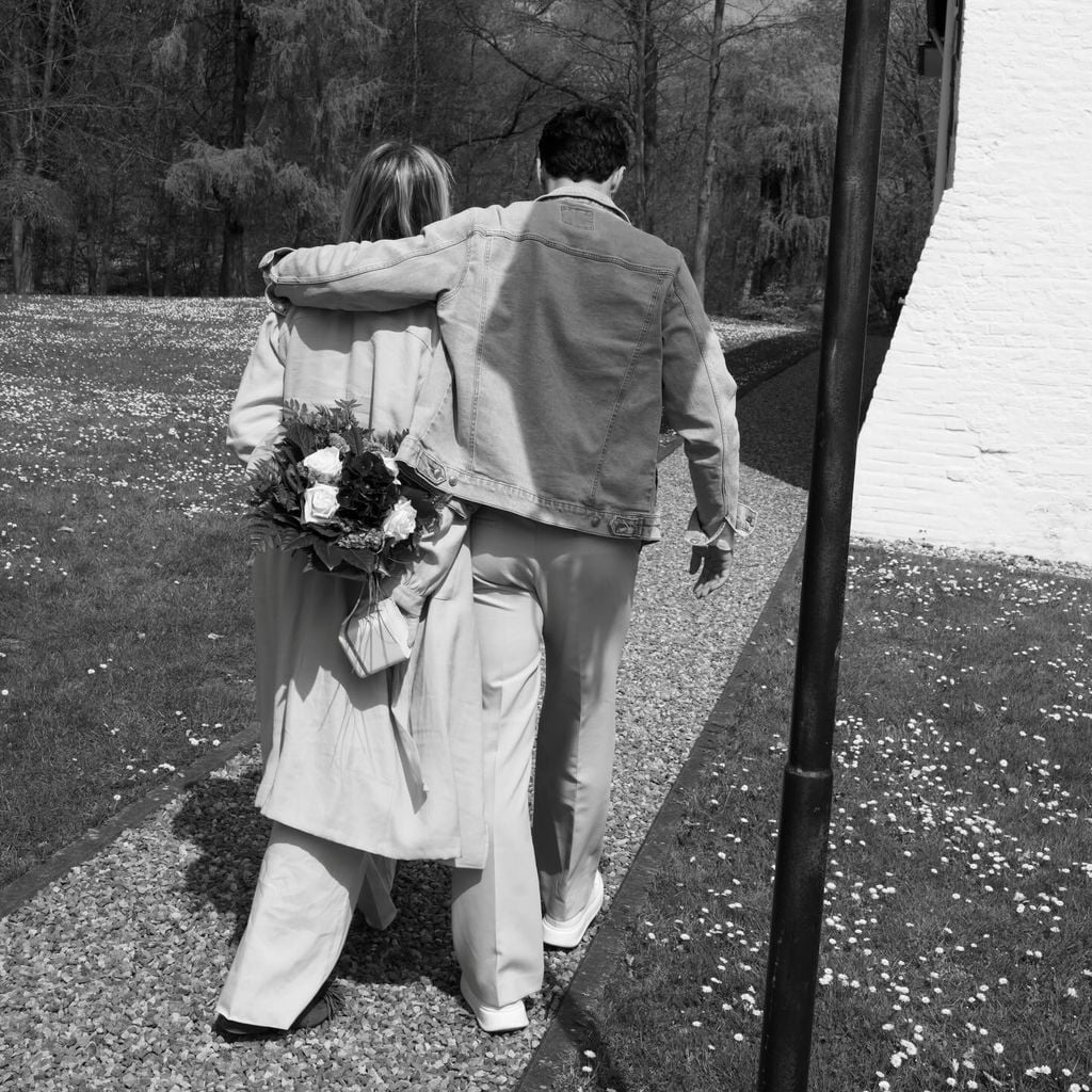 Leander Sacher mit seiner Mutter