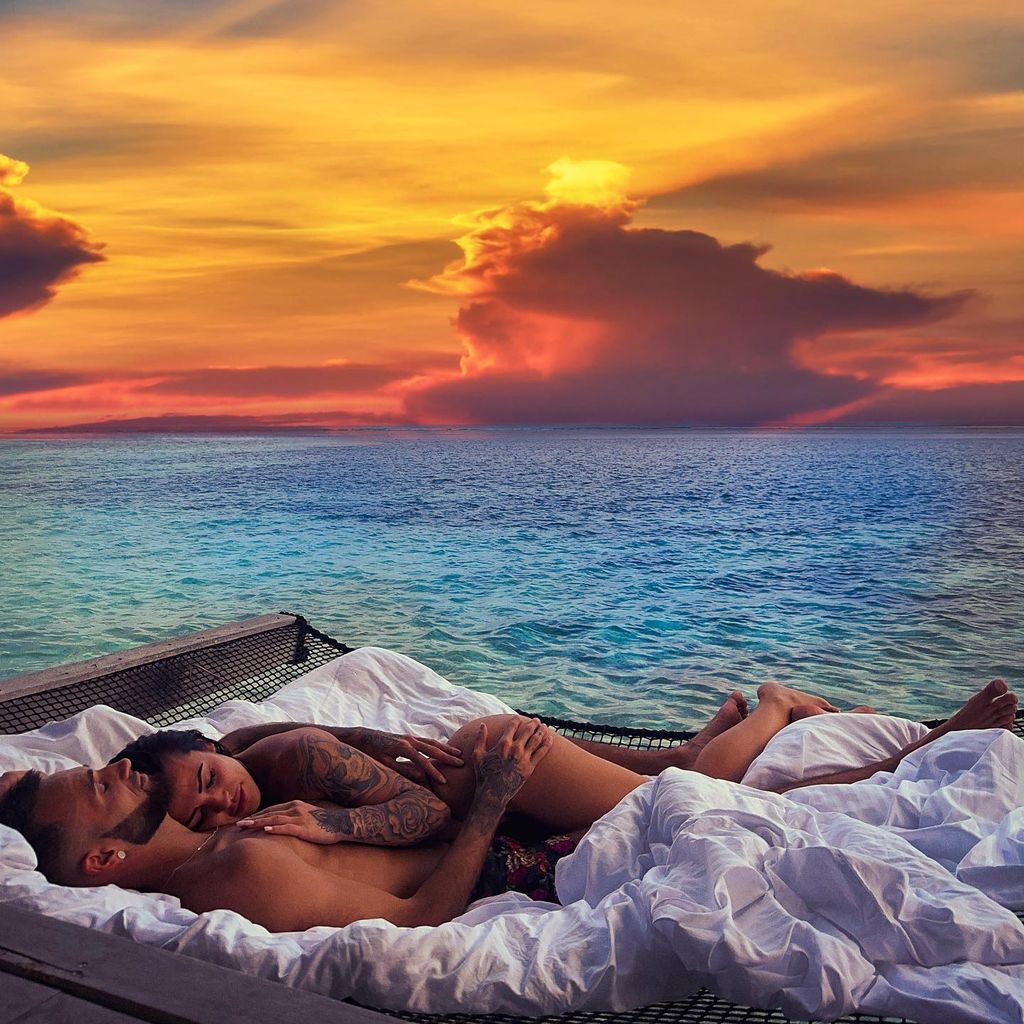 Leandro Teixeira und Elena Miras im Urlaub