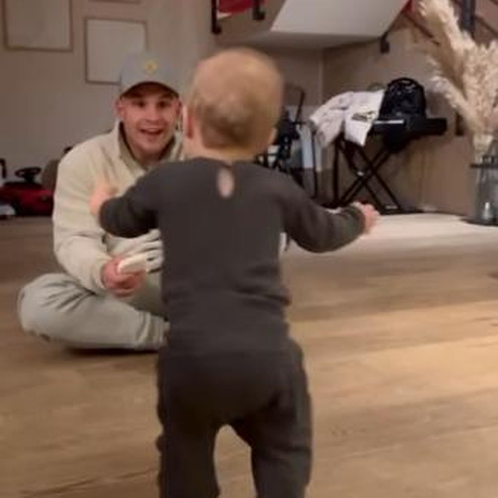 Pietro Lombardi und Sohn Leano