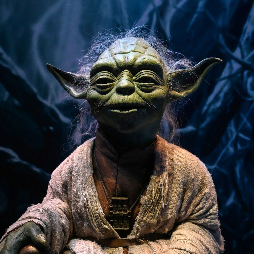 Yoda als lebensgroße Figur
