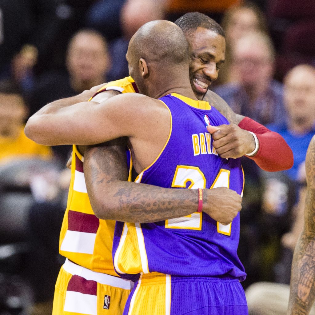 LeBron James und Kobe Bryant im Februar 2016