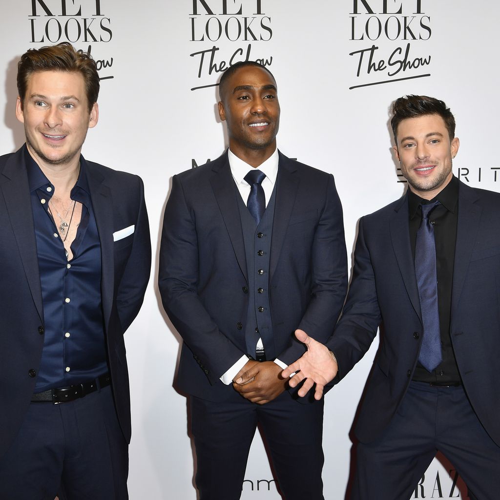 Lee Ryan, Simon Webbe und Duncan James bei der Fashion Week in Berlin