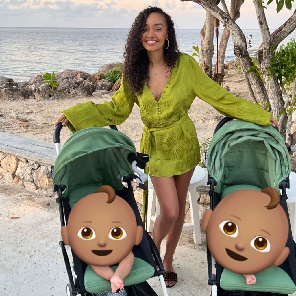 Leigh-Anne Pinnock mit ihren Zwillingen