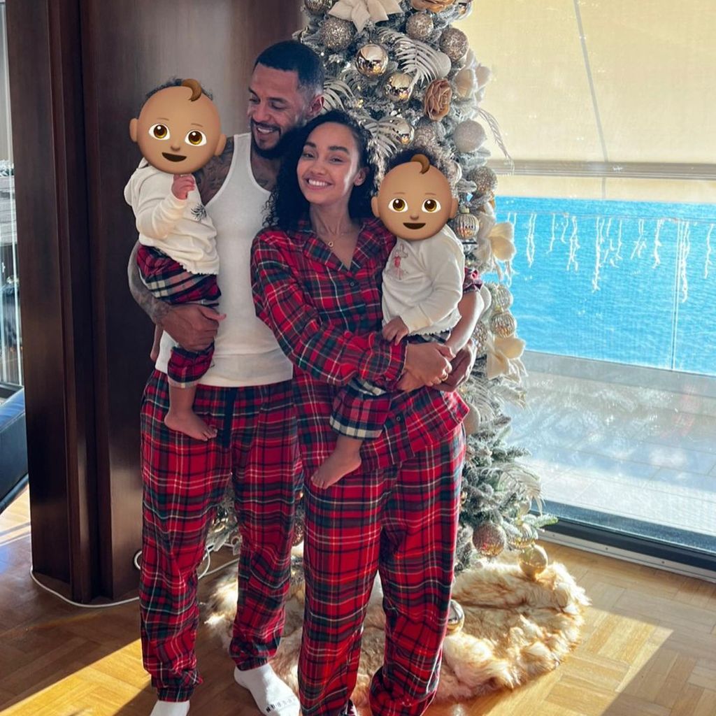 Leigh-Anne Pinnock und Andre Gray mit ihren Kindern