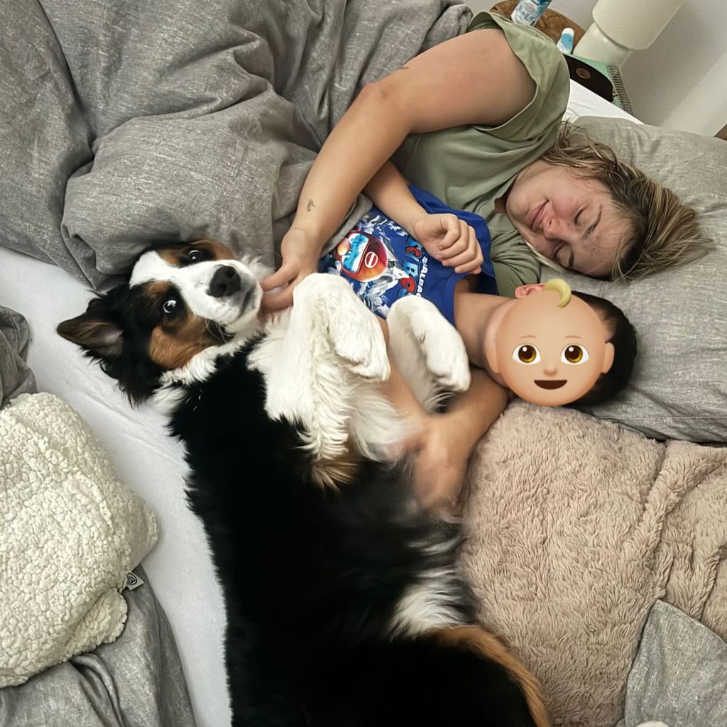 Lejla Höhn, Stiefsohn Milan und Hund Chase