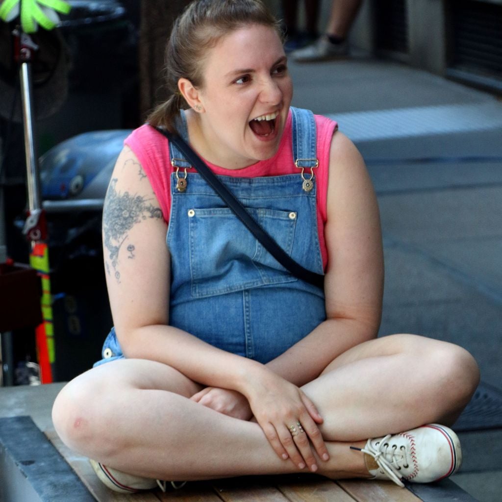 Lena Dunham am "Girls"-Set in New York