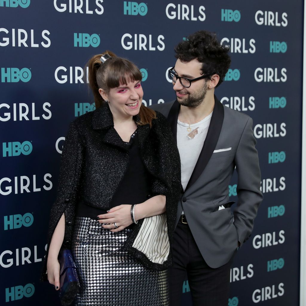 Lena Dunham und Jack Antonoff bei der Premiere der sechsten Staffel von "Girls"