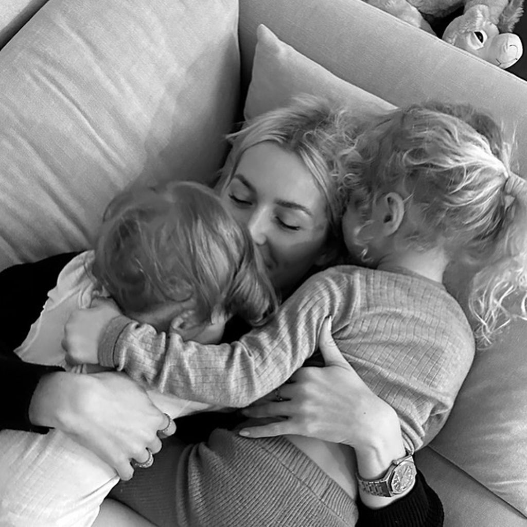 Lena Gercke mit ihren Töchtern Lia und Zoe