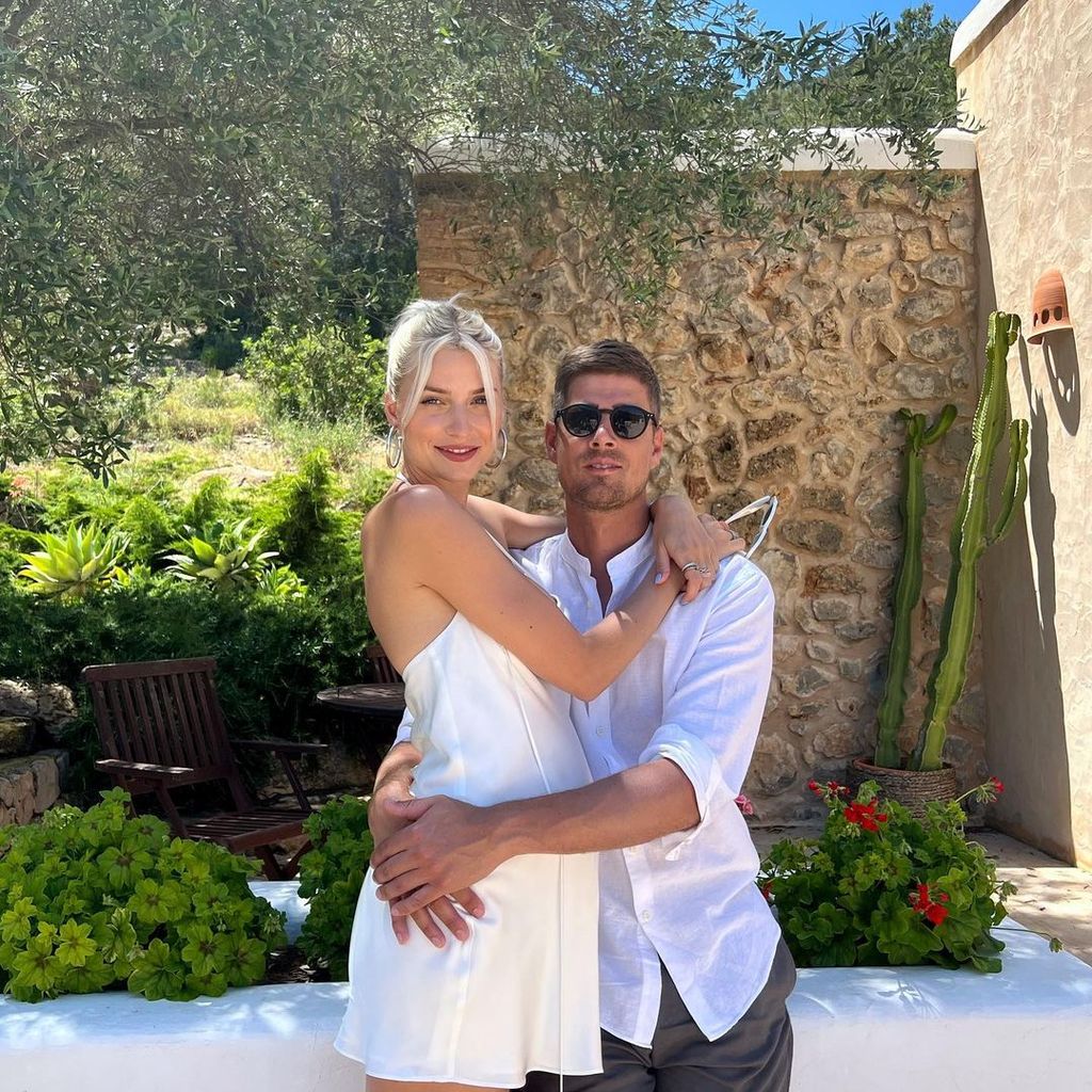 Lena Gercke mit ihrem Partner Dustin