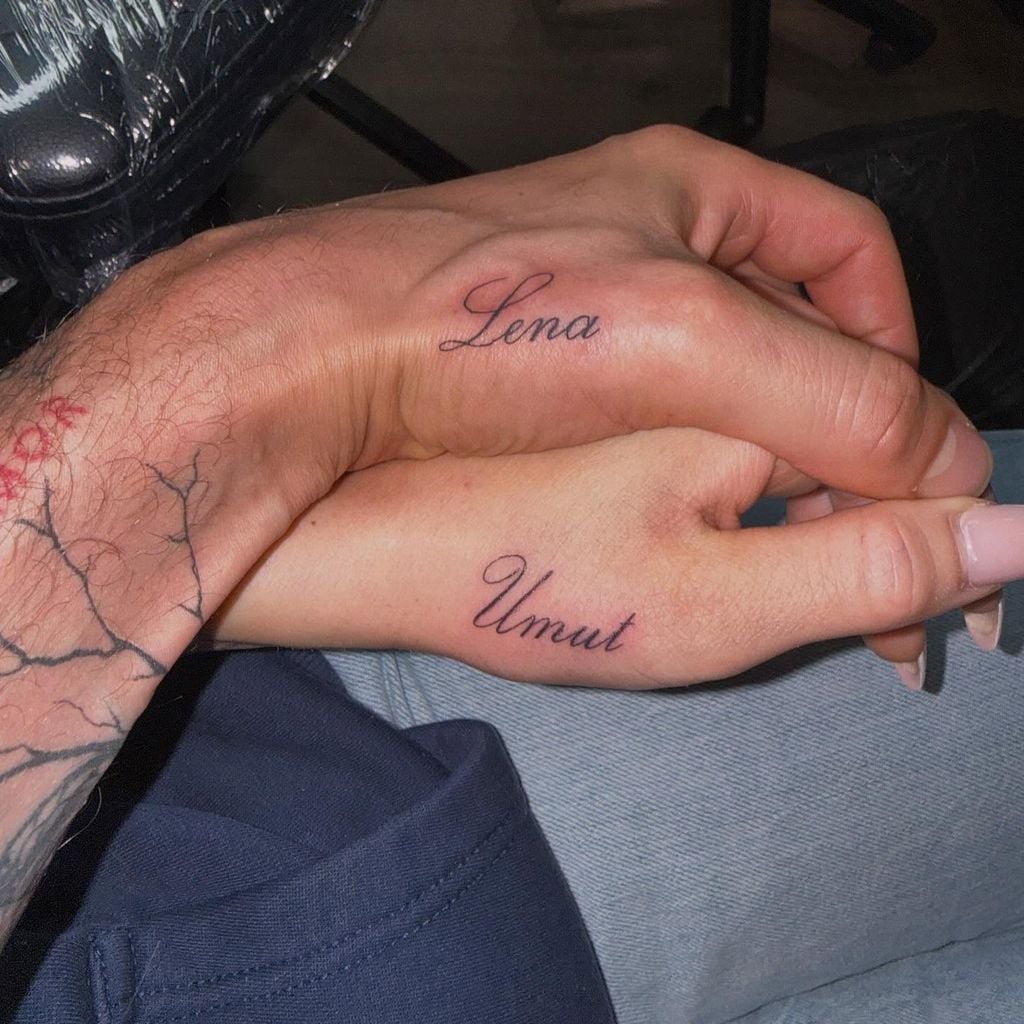 Lena Goldstein und Umut Tekins Partnertattoos, Mai 2025