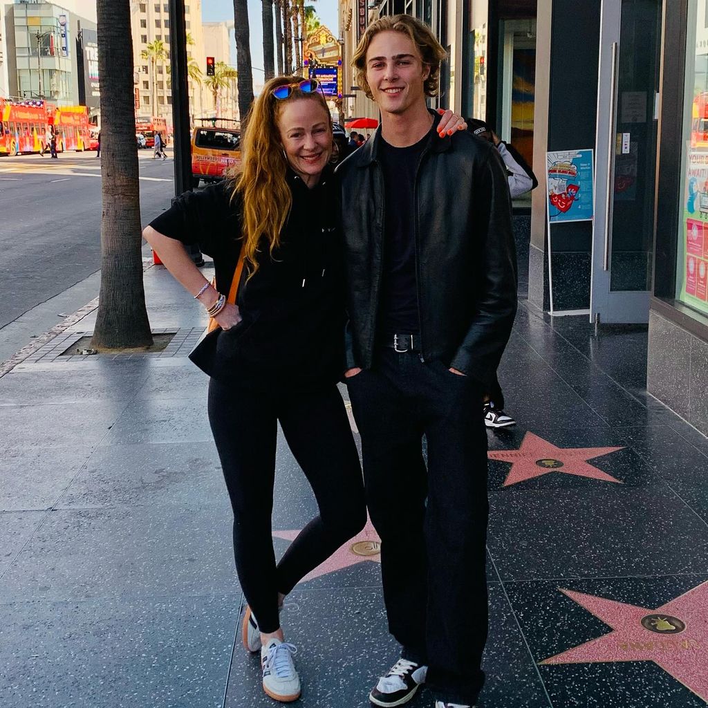 Lena Rüdiger und ihr Sohn Moritz in Los Angeles