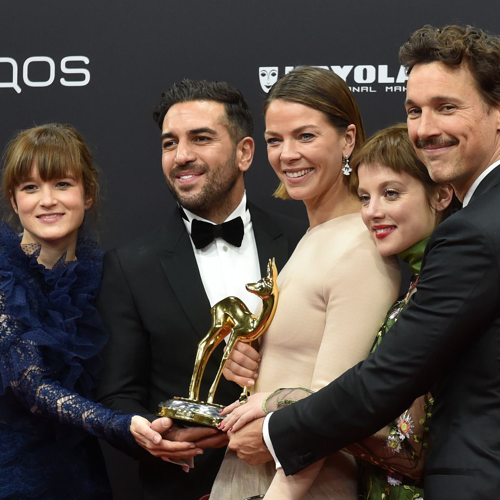Lena Schömann, Elyas M'Barek, Jessica Schwarz, Jella Haase und Florian David Fitz