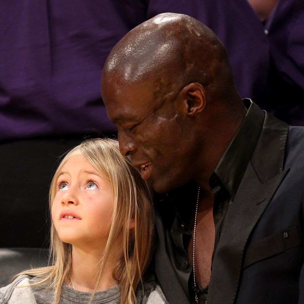 Leni Klum mit ihrem Vater Seal im März 2012
