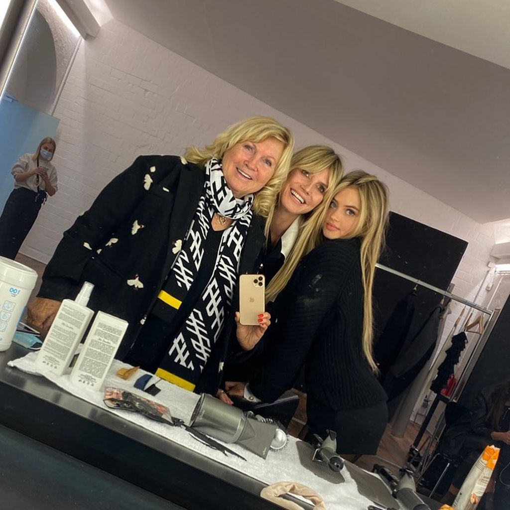 Leni Klum mit ihrer Oma Erna und ihrer Mutter Heidi