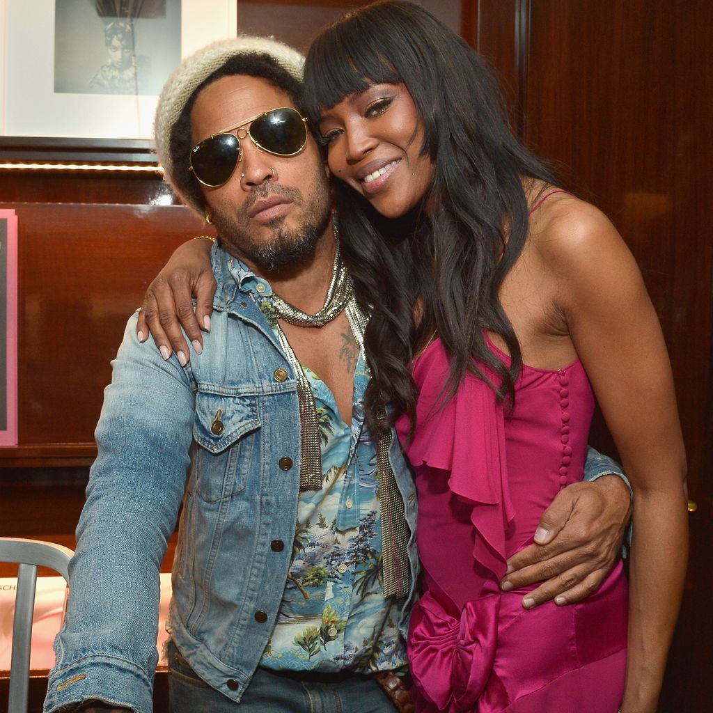 Lenny Kravitz und Naomi Campbell im April 2016