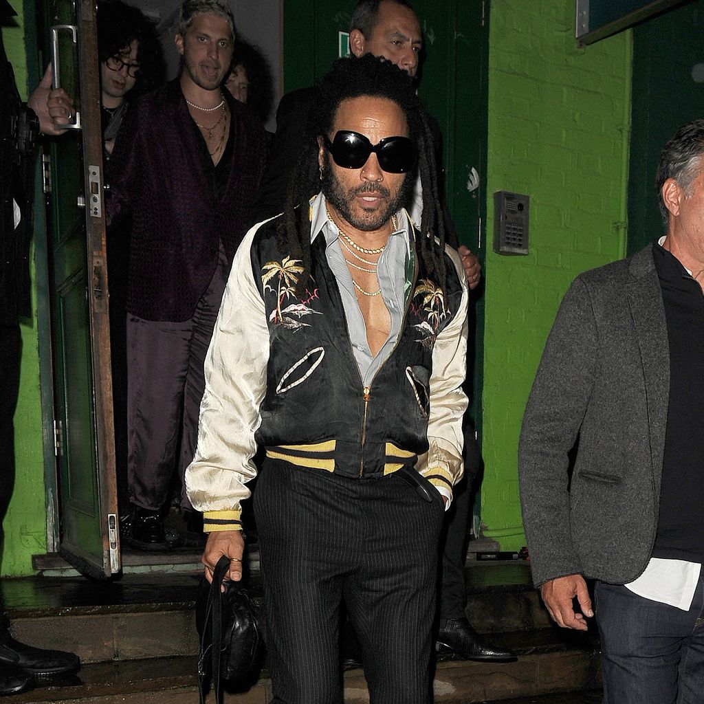 Lenny Kravitz bei Mick Jaggers Geburtstagsparty