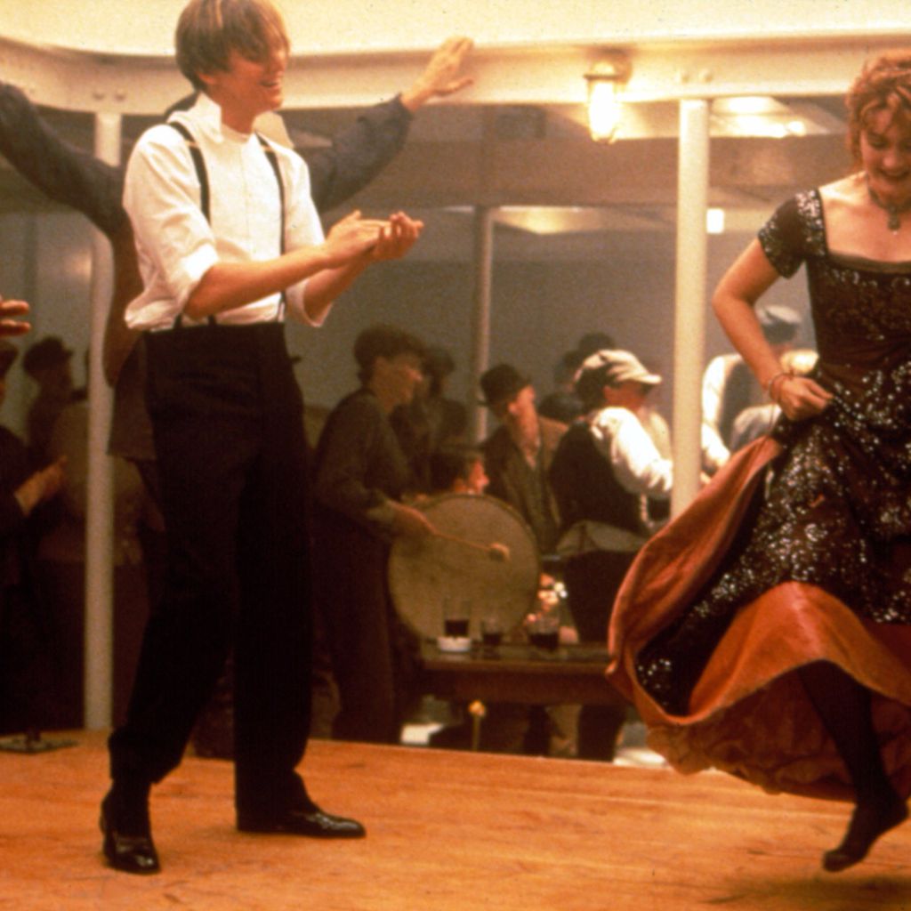 Leonardo DiCaprio und Kate Winslet in der Tanzszene von "Titanic"