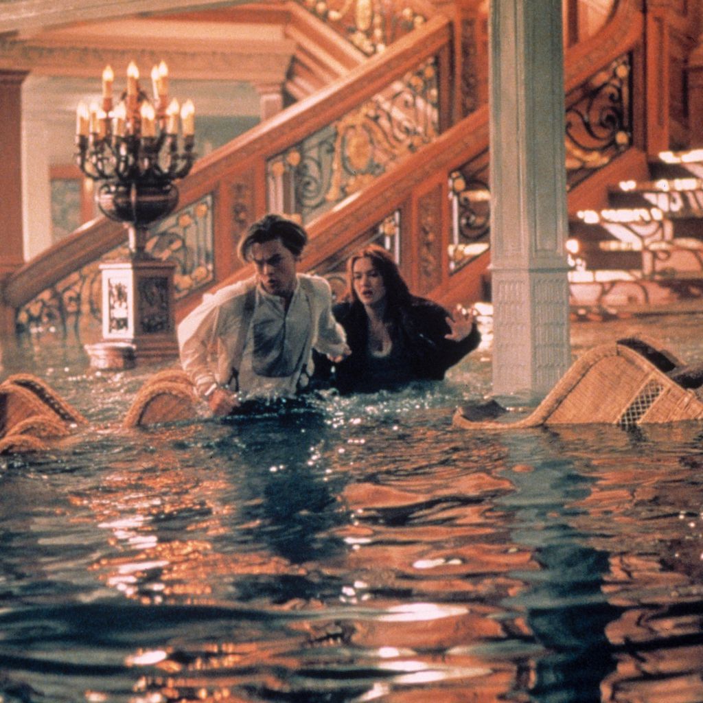 Leonardo DiCaprio und Kate Winslet in "Titanic"